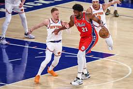 knicks vs 76ers match player stats